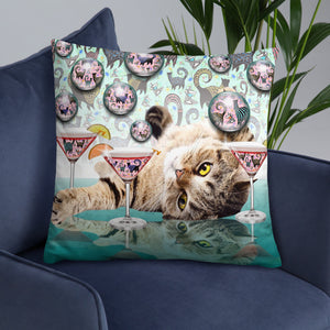 COSMO CAT COCKTAIL Basic Pillow