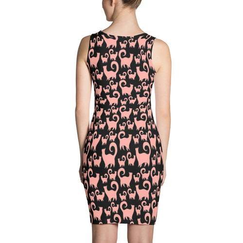 PINK KITTY Sublimation Cut & Sew Dress - COOOL CATS