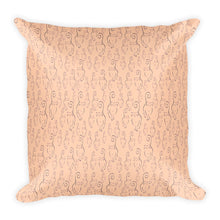 SCATTERED SILHOUETTES Square Pillow - COOOL CATS