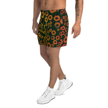 Orange Roses Men's Athletic Long Shorts