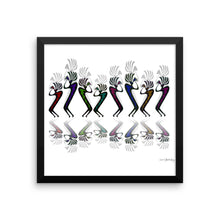 JAZZY KOKOPELLI LINE DANCE Framed poster