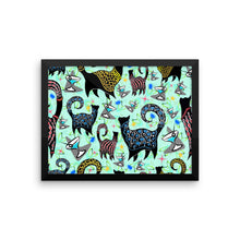 AQUA SNOBBY COCKTAILS Framed poster - COOOL CATS