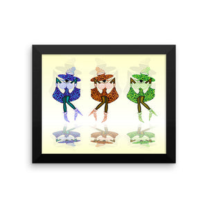 CAN CAN GIRLS Framed poster - COOOL CATS