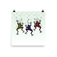 DANCING FROGS Poster - COOOL CATS