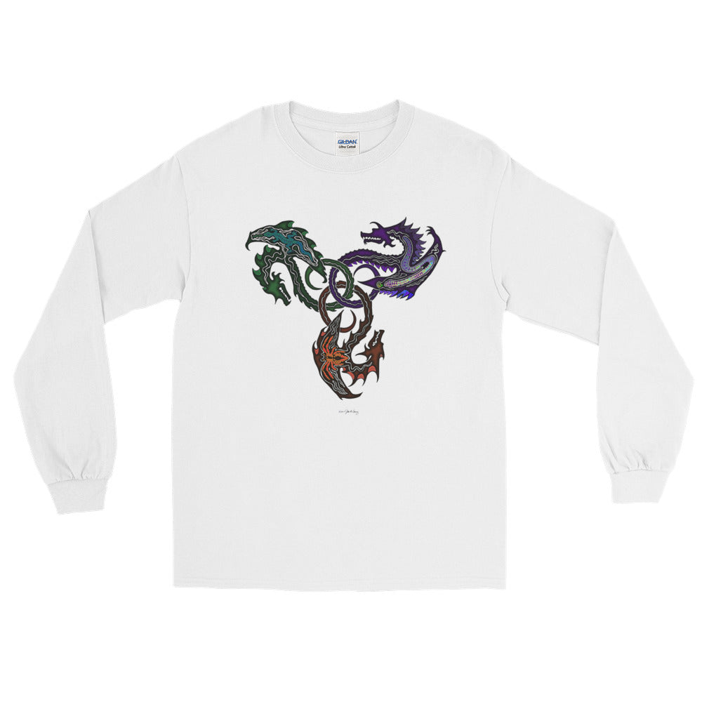 GOTHIC DRAGONS Long Sleeve T-Shirt - COOOL CATS