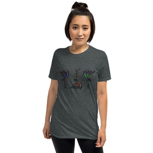 RAINBOW SNAKES Short-Sleeve Unisex T-Shirt