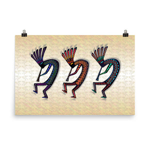 THREE KOKOPELLI Poster - COOOL CATS