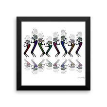 JAZZY KOKOPELLI LINE DANCE Framed poster