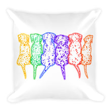 RAINBOW DALS (2 SIDED) Square Pillow - COOOL CATS