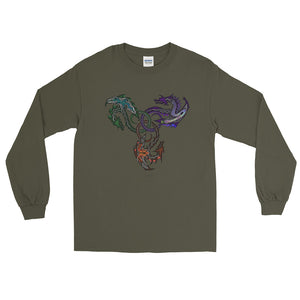 GOTHIC DRAGONS Long Sleeve T-Shirt - COOOL CATS