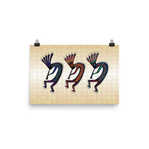 THREE KOKOPELLI Poster - COOOL CATS