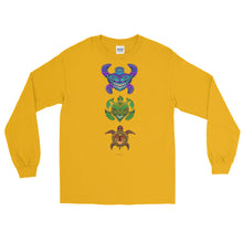 TRIBAL TURTLES VERTICAL Long Sleeve T-Shirt - COOOL CATS