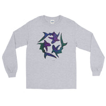 SHARK CIRCLE Long Sleeve T-Shirt - COOOL CATS