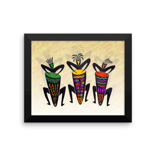 CONGA GUYS Framed poster - COOOL CATS