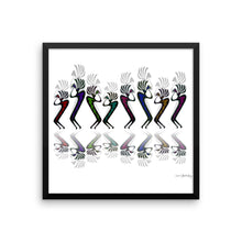 JAZZY KOKOPELLI LINE DANCE Framed poster