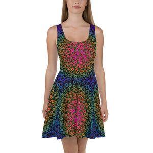 Rich Colored Flowers by John A. Conroy Skater Dress