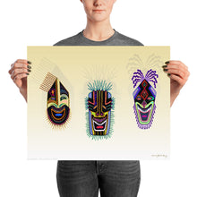 TRIBAL MASKS Poster - COOOL CATS