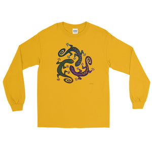 GECKO CIRCLE Long Sleeve T-Shirt - COOOL CATS