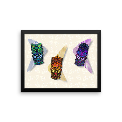 TIKI GUYS Framed poster - COOOL CATS