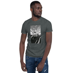 LAX photo on a Short-Sleeve Unisex T-Shirt