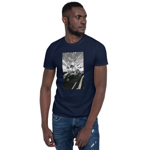 LAX photo on a Short-Sleeve Unisex T-Shirt